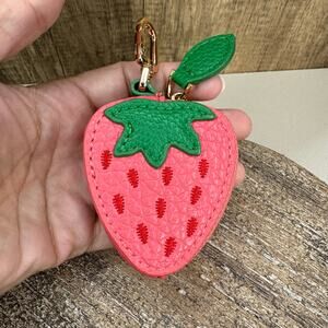 Strawberry Pouch Purse Charm Strawberry Bag Charm Fruit Keychain NeW FAST SHIP